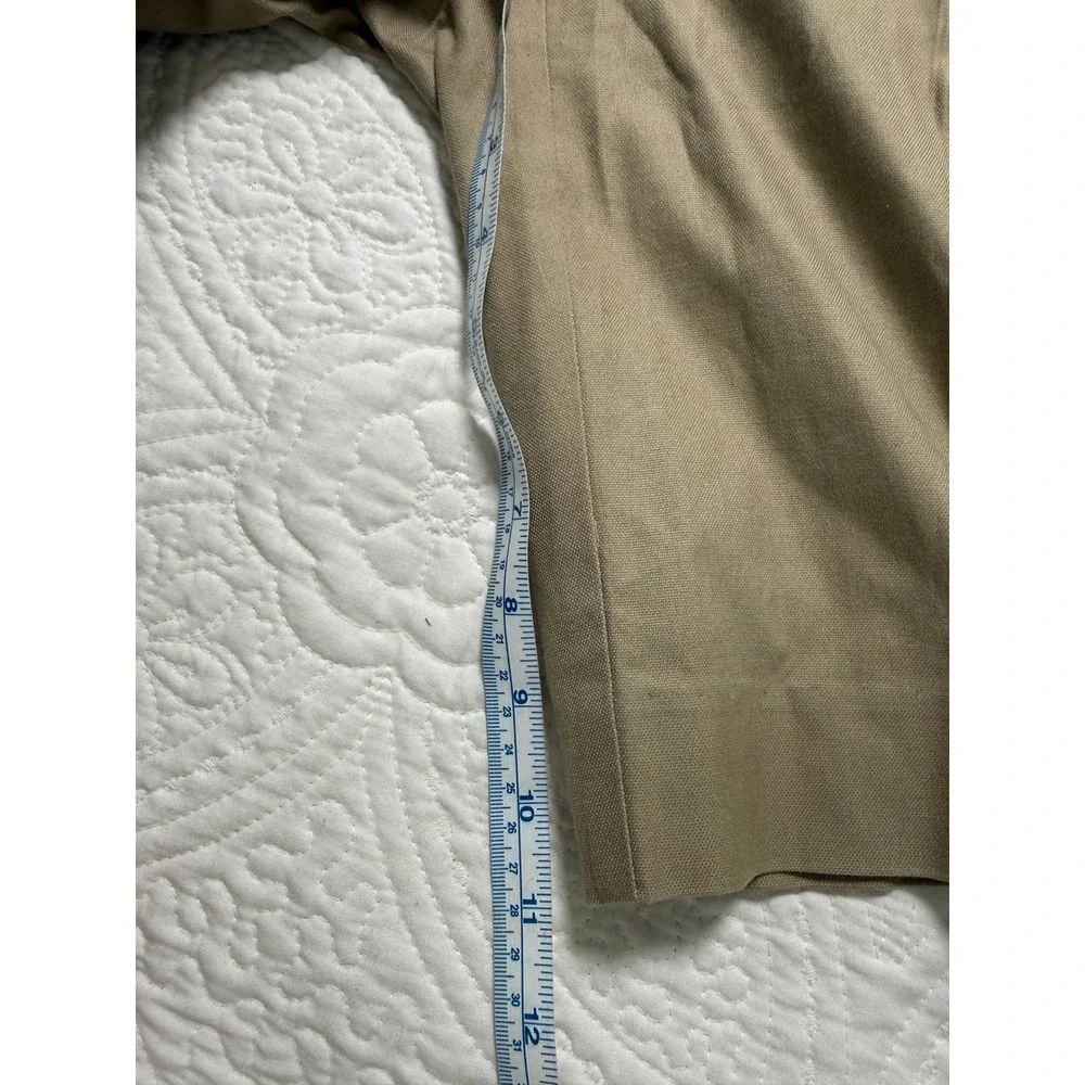 Trina Turk Walking Shorts‎ Women Size 0 Khaki Tan Cotton Blend Tailored Preppy
